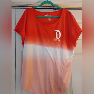 Authentic Disney Parks Short Sleeve Orange Ombre Spirit Jersey - SIZE MEDIUM